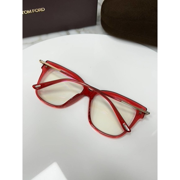 NEW Tom Ford FT5704-B Bluelight Frames in Red - Picture 4 of 7